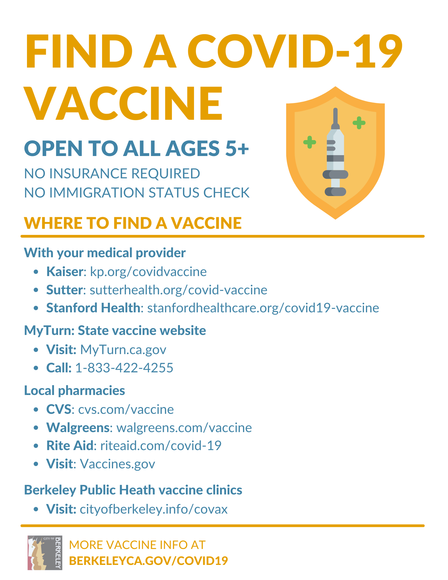 Find a COVID-19 vaccine