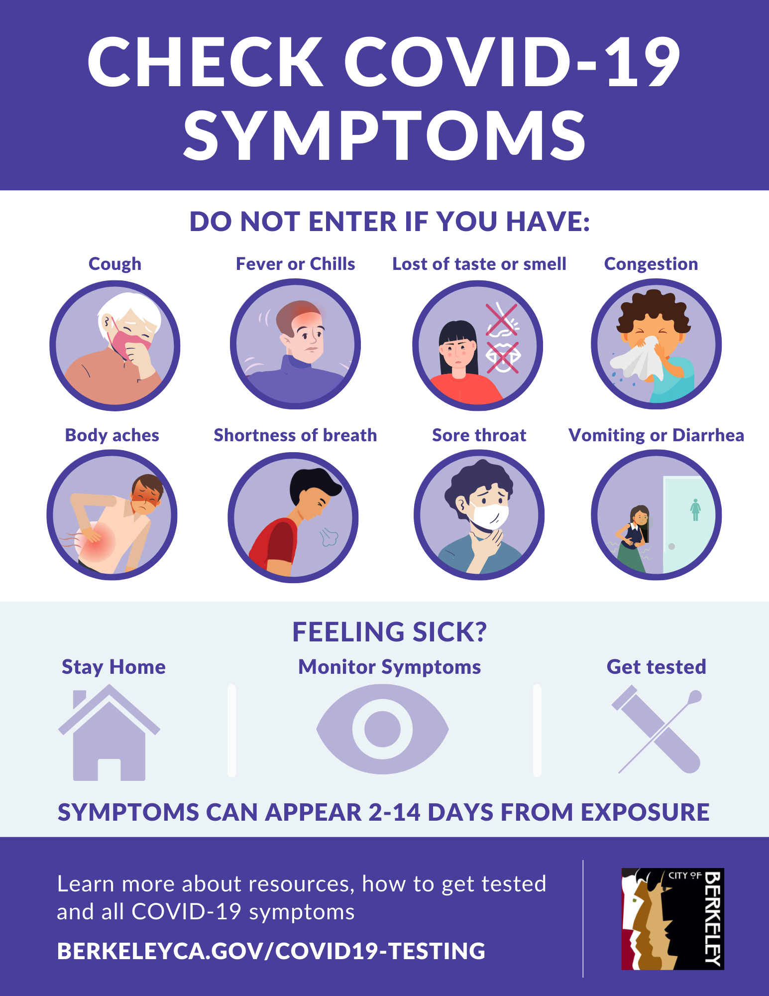 Check COVID-19 Symptoms SIGN - English