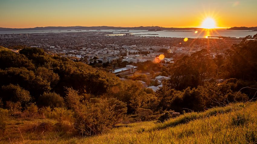 Sunset seen from the Berkeley hills