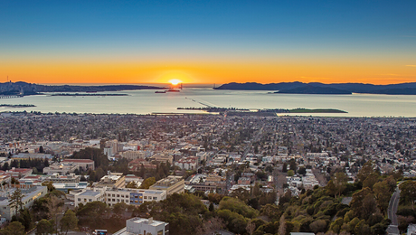 City of Berkeley during sunset