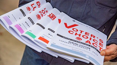 Voter guide booklets
