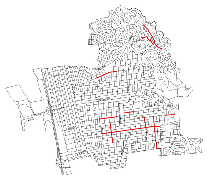 Street Rehabilitation FY2023 Location Map