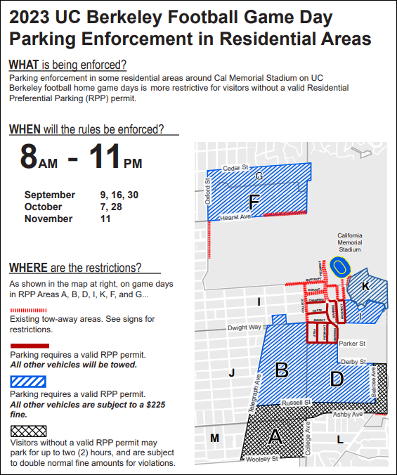 map of parking enforcement area