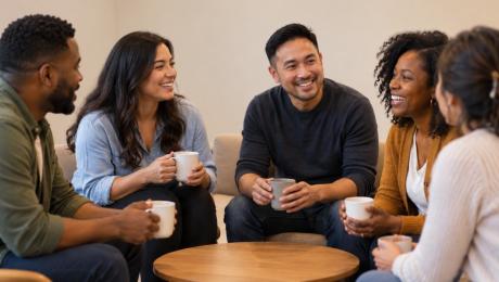 Group of people talking