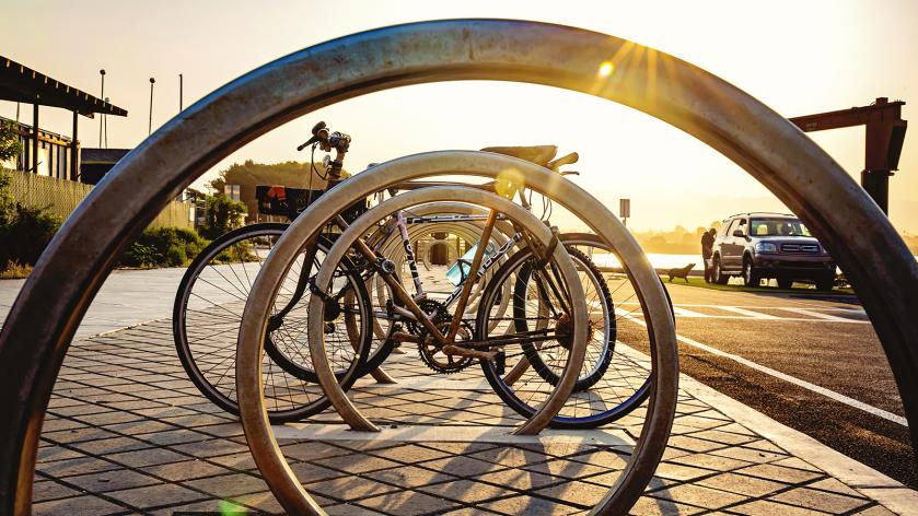 Bicycle parking rack