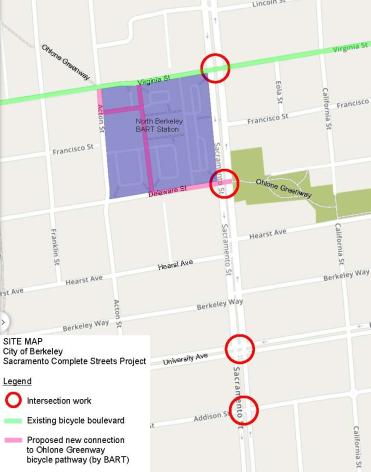 The project will improve the intersections where Sacramento crosses Virginia, Delaware, University, and Addison