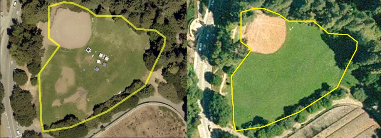 Irrigation project before and after