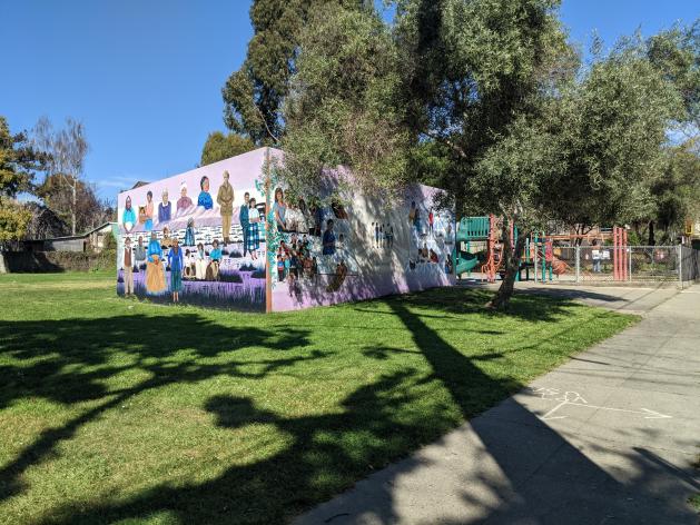 Ohlone Park (East) Mural Before
