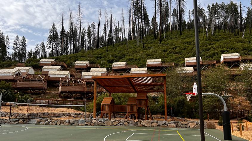 Tuolumne Camp Tent Cabins and Basketball Courts