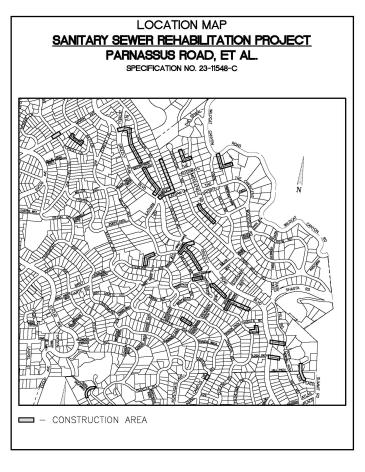 Sanitary Sewer - Parnassus et al Map 2