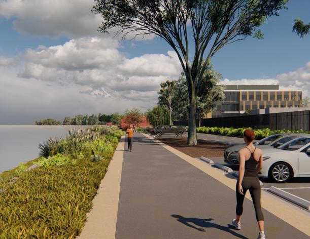 Rendering of pathway