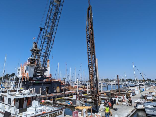 Marina Piling photo #2 Barge