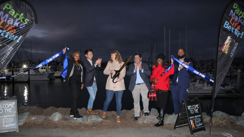 Marina Piling Ribbon Cutting