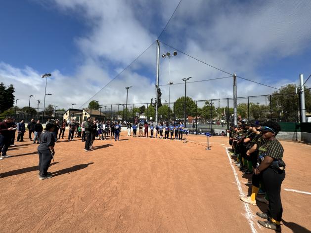 Grove Park Ballfield photo with Softball teams