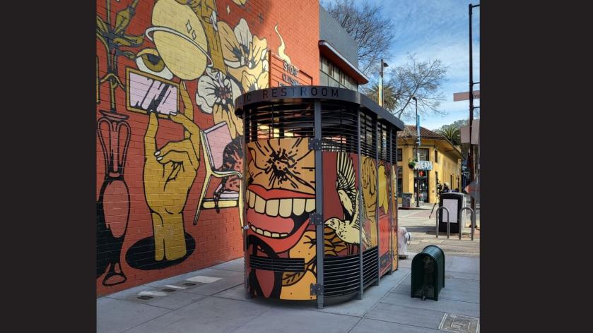 Telegraph Channing Restroom with Art