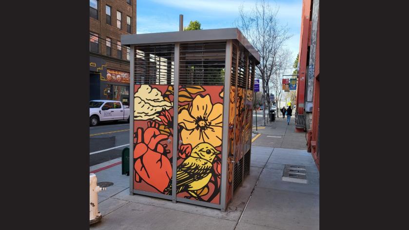 Telegraph Channing Public Restroom backside