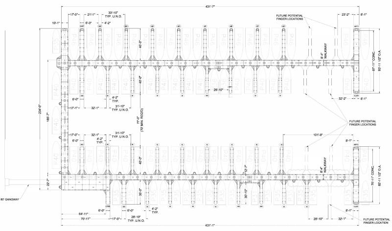 New D&amp;E Dock Layout Aerial View