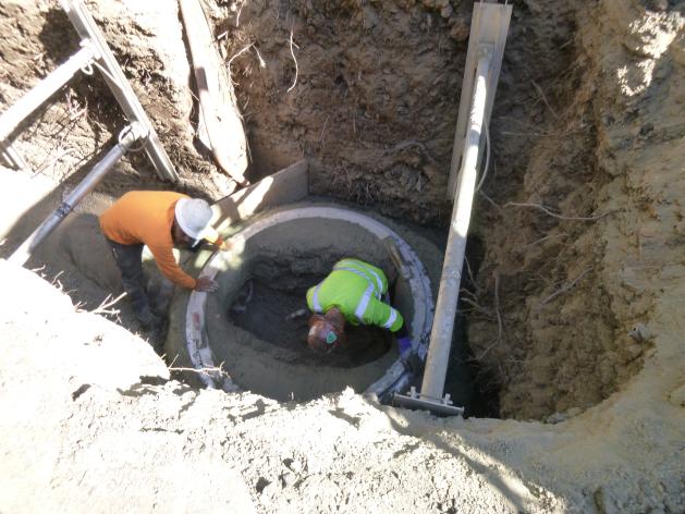 John Hinkel Storm Drain Photo Construction