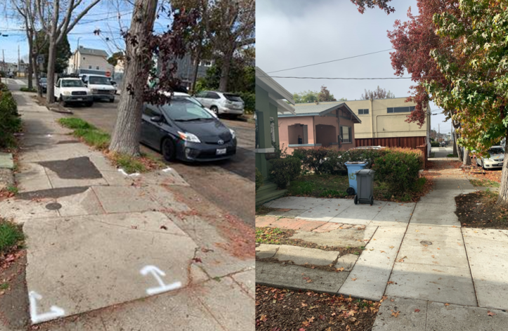 Before &amp; After Sidewalk photo
