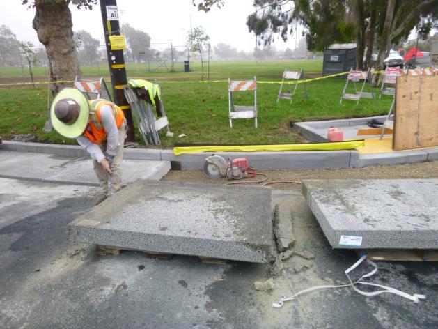 T1 Streets Monterey-Ward construction