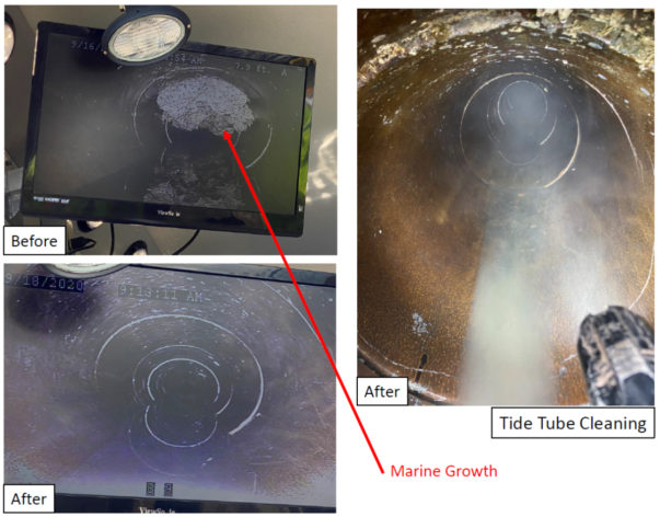 Aquatic Park Tide Tubes Cleaning Photos