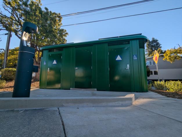 New Permanent Restroom and Drinking Fountain at Ohlone Park