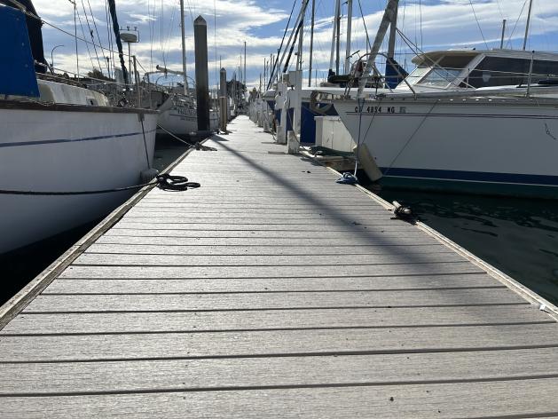 Completed and repaired Dock for the F and G Re-decking project