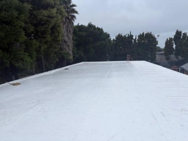 New roof on Building H at the Corporation Yard